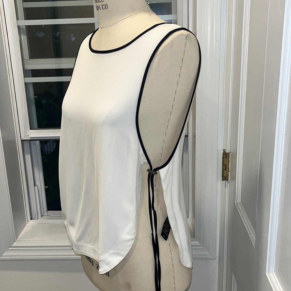 Dolce Vita White Tank w/ Side Ties - Size S
